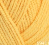 Пряжа Dolce Merino цв.59411- желтый  (10шт) 50% микрофибра,50% шерсть мериноса 230 м/100г