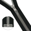 Молния BICOLOR трактор разъем. (1зам.,Т6) 50см (077 черный/079 св.серый) (2шт)