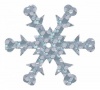 Пайетки "снежинки" 24мм (100гр) (50112)