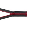 Молния BICOLOR трактор разъем. (1зам.,Т6) 50см (102 т.серый/019 бордовый) (2шт)