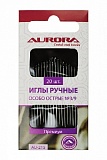 Иглы ручные Aurora особо острые №3/9 20 шт AU-215