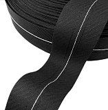 ЛК5 Лента корсажная 5см (черный/белый) 50м