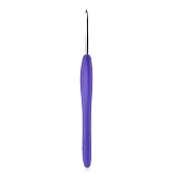 24R45X Крючок для вязания 4,5мм*14см с резиновой ручкой Hobby&Pro