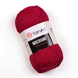 Пряжа Macrame (143 красный) (6шт) 100% ПЭ, 90г/130м