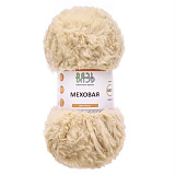 Пряжа Вязь  "Меховая" 100гр/55м (11 беж) (3шт) (100%полиэстер)