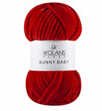 Пряжа Bunny Baby Wolans (08 красный) (5шт) 120м/100г 100%Super-Soft П/Э