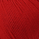 Пряжа Baby Cotton 25 (3443- красный) (10шт) 50% хлопок,50% акрил, 82 м/25г