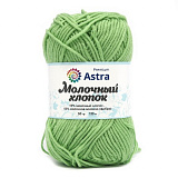 Пряжа 'Молочный хлопок' (53 св.салат) 3шт 50гр.100м (50% хлопок/50% молоч.акрил) 