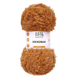 Пряжа Вязь  "Меховая" 100гр/55м (13 горчичный) (3шт) (100%полиэстер)