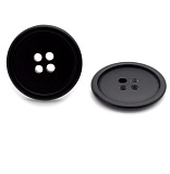 CB 2P9-05 Пуговица 40L(25мм) 4пр. (черный) (10шт)
